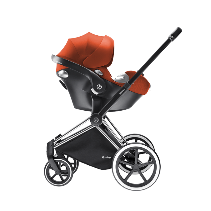 Pram Baby Transparent (black)