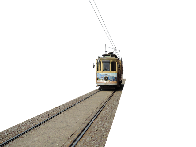 Tram Png Background Isolated Image (black, gray)