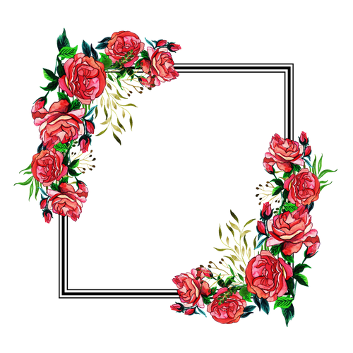 Frame Flower Png Isolated Hd (white, indigo, gray, lavender, black)