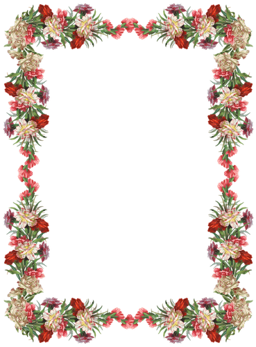 Frame Flower Png Pic (black, gray)