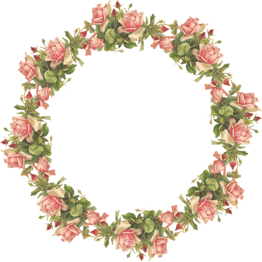 Frame Flower Png (black)