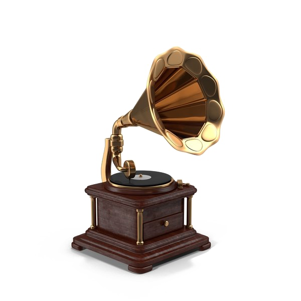 Gramophone Png Transparent Picture (white)