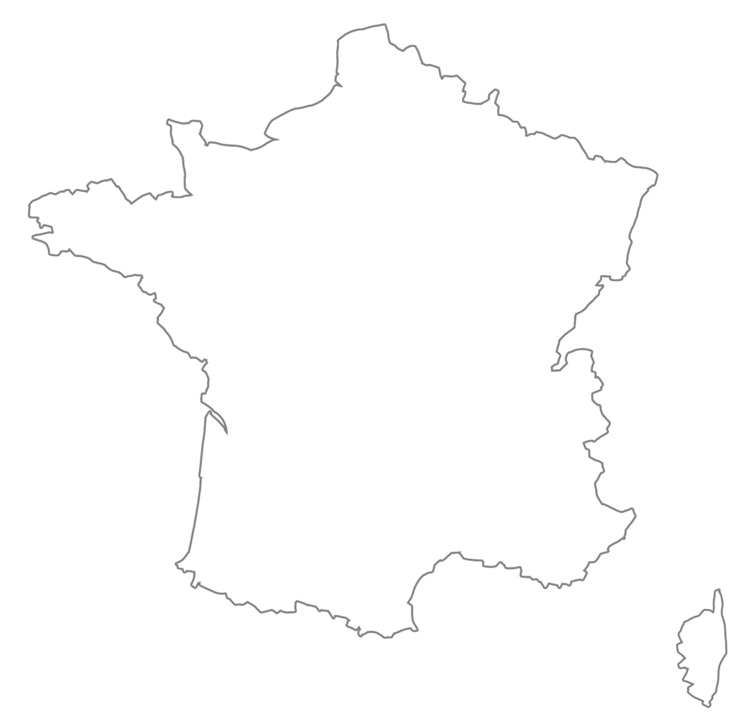 France Map Png Photo (black, lavender, white)