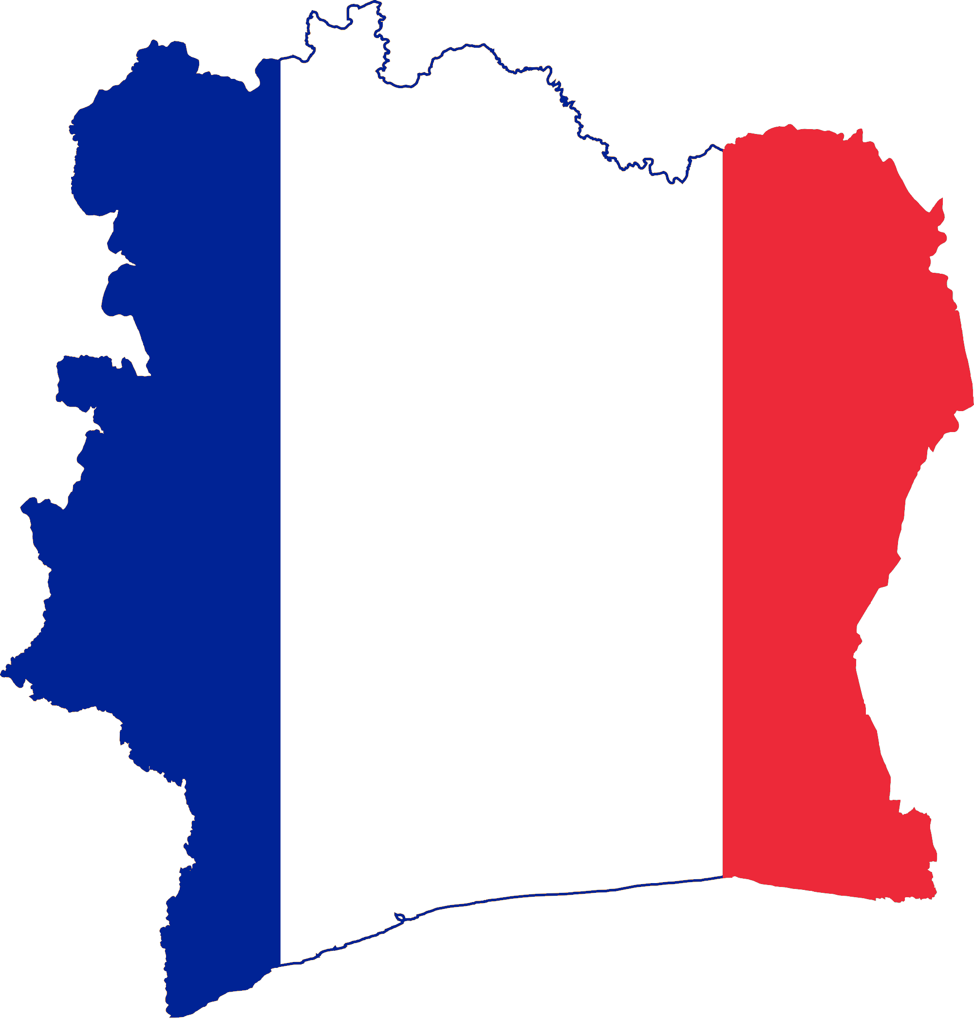 France Map Region Png Hd (navy, white, red, black, silver)