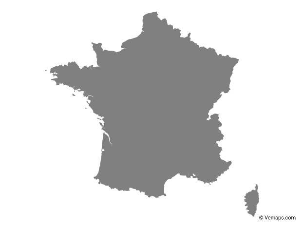 France Map Region Png Picture (black, gray)