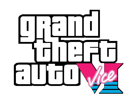 Grand Theft Auto 6 Logo Png Image (indigo, gray, white, black, salmon)