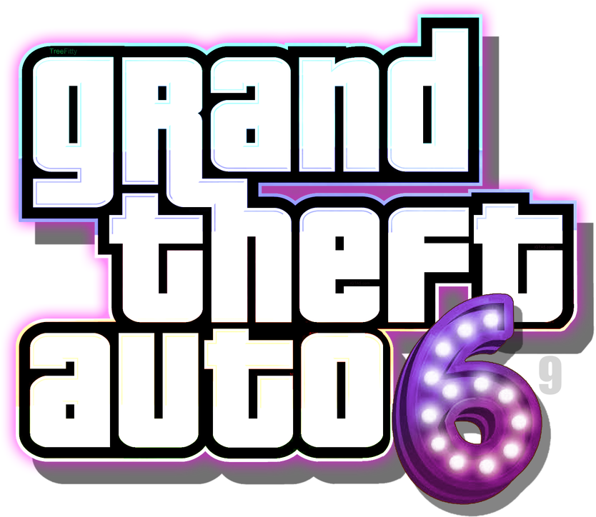 Grand Theft Auto 6 Png Hd (black, purple, purplish red, white)