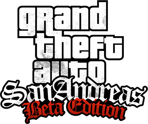 Grand Theft Auto San Andreas Logo Png File (black, white)