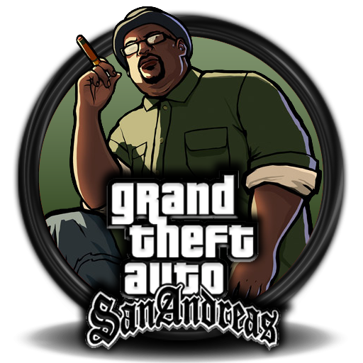 Grand Theft Auto San Andreas Logo Png Hd (white, red, gray, black, silver)