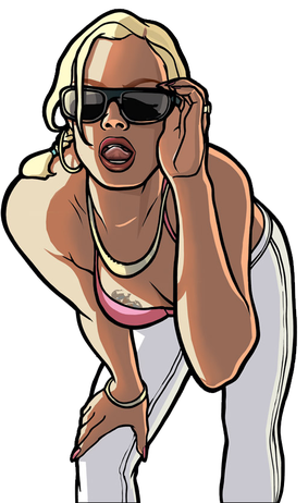 Grand Theft Auto San Andreas Png Isolated Pic (black, gray, silver, pink)