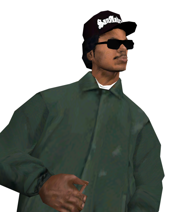 Grand Theft Auto San Andreas Png (black, green, white)