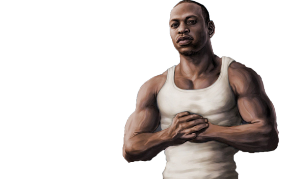 Grand Theft Auto San Andreas Transparent Png (black, silver, beige)