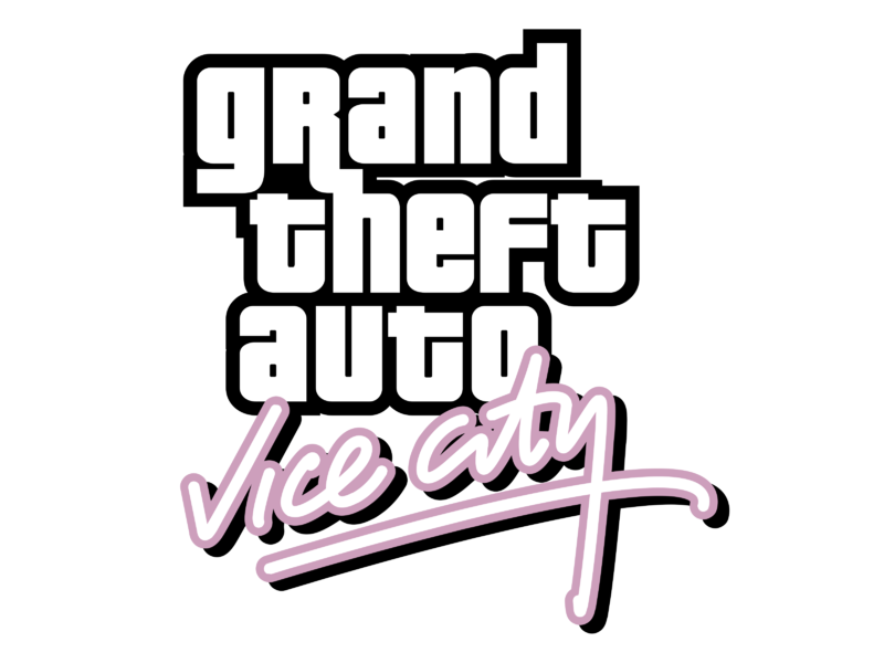 Grand Theft Auto Vice City Logo Png Photos (white, gray, lavender, black, silver)