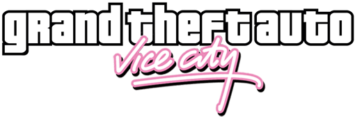 Grand Theft Auto Vice City Logo Png Picture (gray, silver, lavender, white)