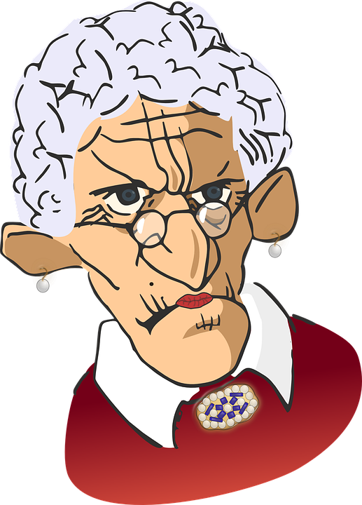 Grandma Png Photo (white, black, lavender, salmon, pink)