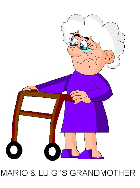 Grandmother Png Transparent Image (purplish red, blue, white, lavender, black)