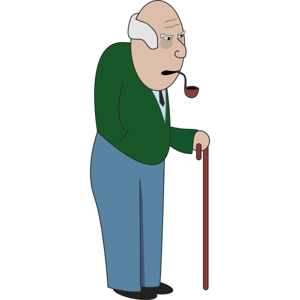 Grandpa No Background (maroon, gray, black, green, silver)