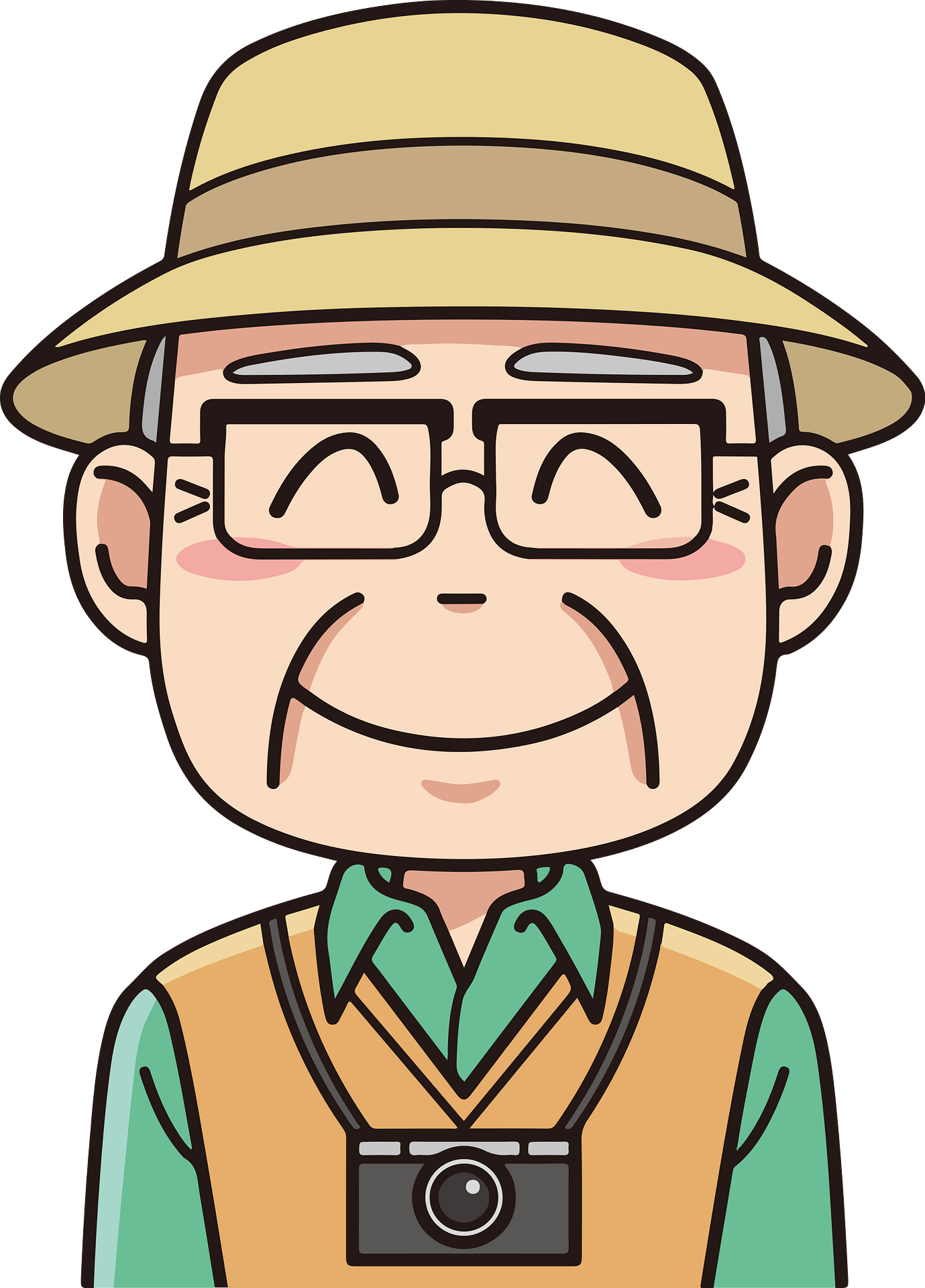 Grandpa Png File (gray, silver, beige, salmon, pink)