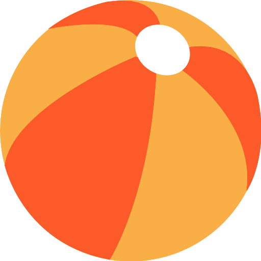 Orange Beach Ball Transparent Png (black, white, chocolate, salmon)