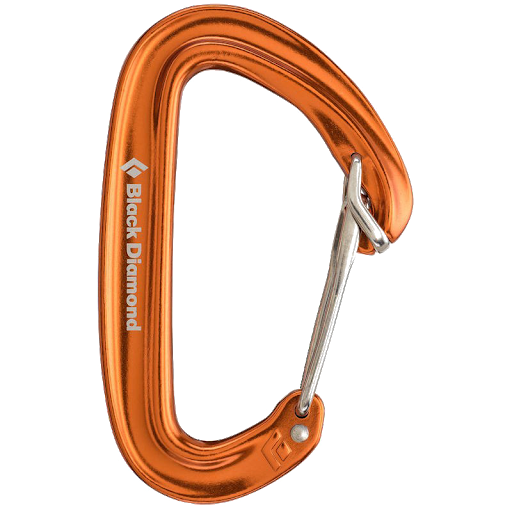 Orange Carabiner Background Png (black)