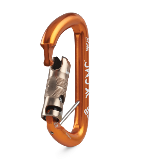 Orange Carabiner Download Png Image (black, white)