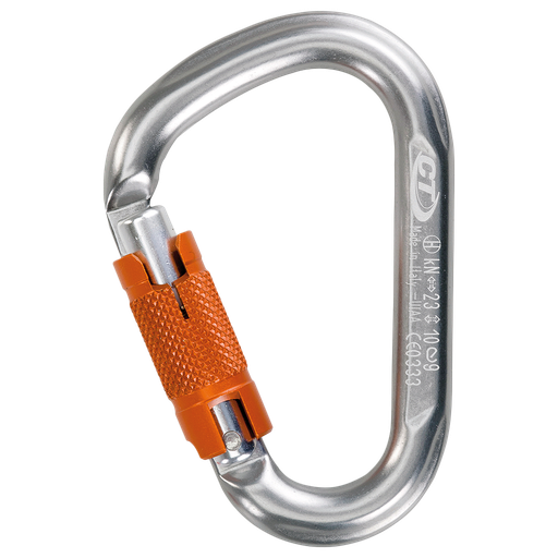 Orange Carabiner Png Transparent Picture (black, white, silver)