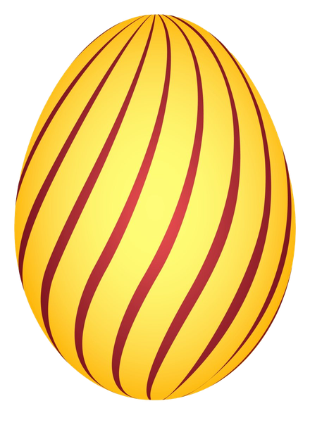 Orange Easter Egg Png Image (yellow, gold, pink, beige, black)