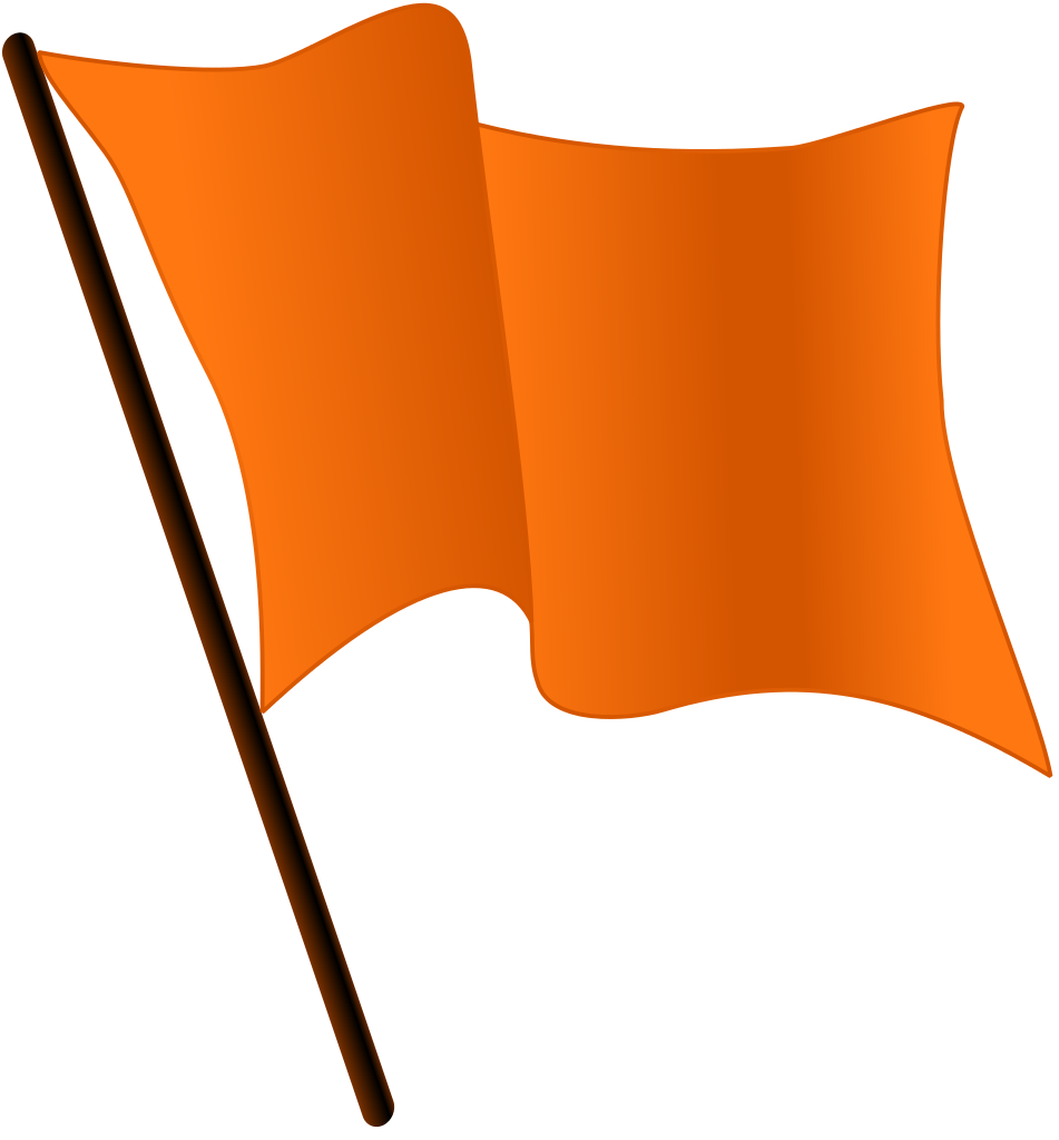 Orange Flag Transparent (chocolate, black)