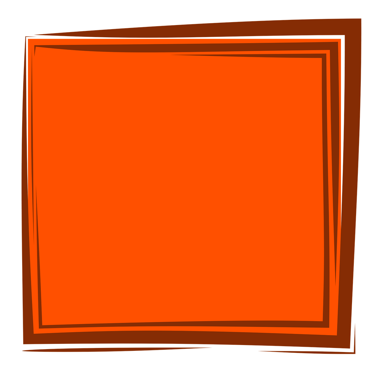 Orange Frame Png Image File (chocolate, black, maroon)