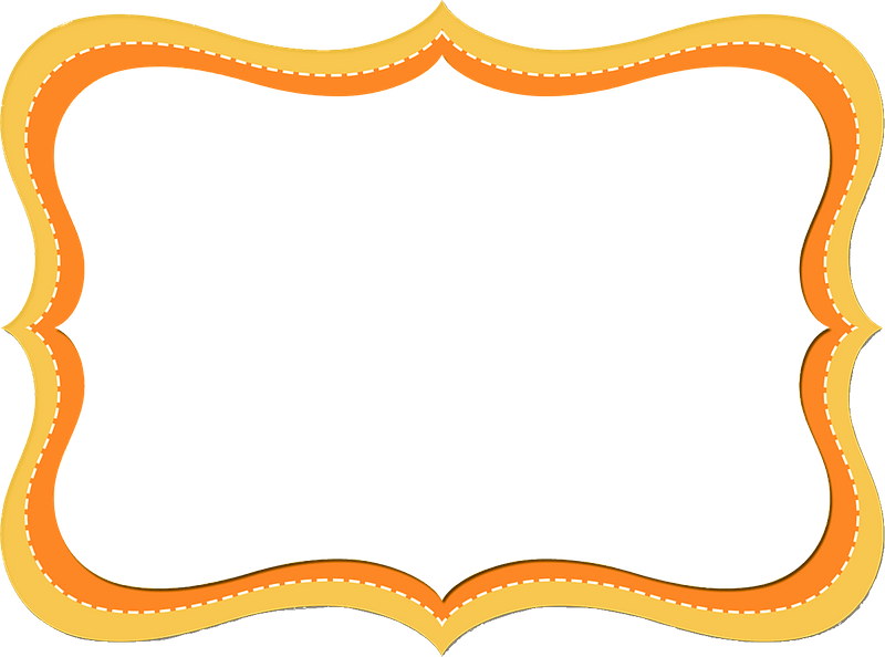 Orange Frame Png Picture (salmon, gray, orange)