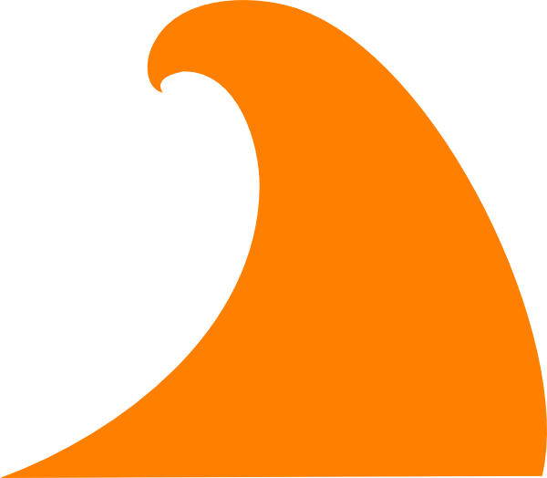 Orange Wave Png Free Download (orange, white)