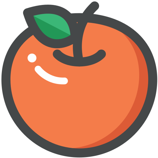 Orange Fruit Food Icon Free Transparent Png Icon Download (salmon, indigo, black, teal, chocolate)