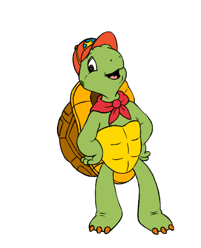 Franklin The Turtle Png Photo (gold, gray, white)