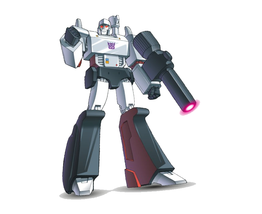 Transformers Megatron Png File (lavender, white)