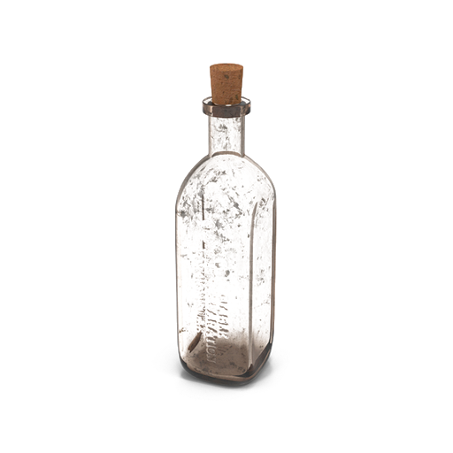 Translucent Glass Bottle Png Transparent Image (black, white, lavender)