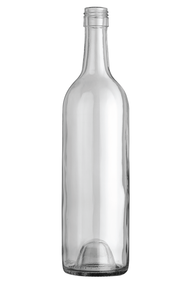 Translucent Glass Bottle Transparent Background (black, silver, white)