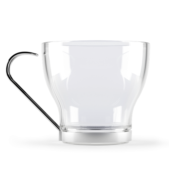 Translucent Glass Cup Png Clipart (black, white, lavender)