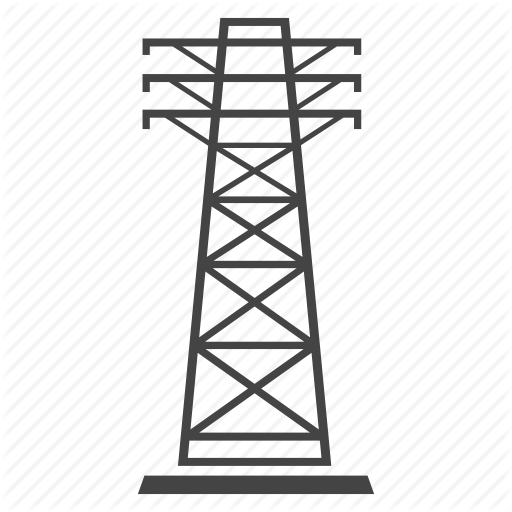 Transmission Tower Png Photo (indigo, black)