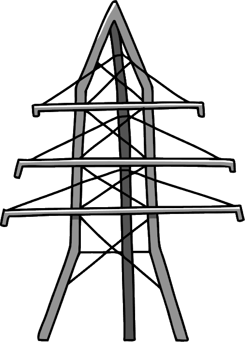 Transmission Tower Png Picture (gray, white)