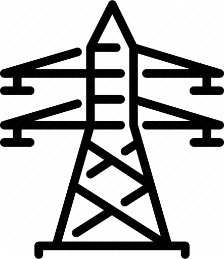 Transmission Tower Transparent Images Png (black, white)