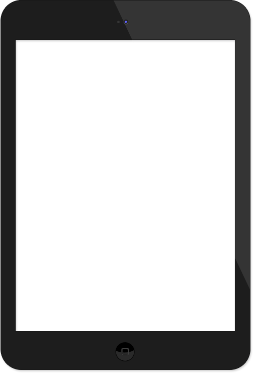 Transparent Tablet In Hands Png (black, white)