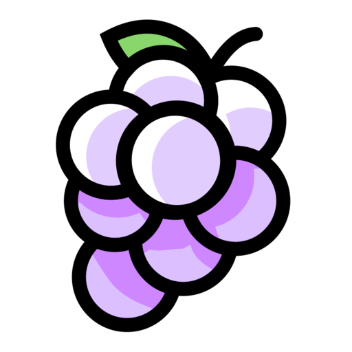 Grape Free Transparent Png Icon Download (violet, white, lavender, black)