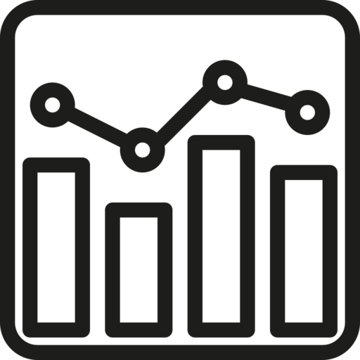 Graph Analytics Business Free Png Icon (black)