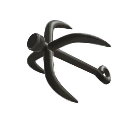 Grappling Hook Png Pic (black, white)