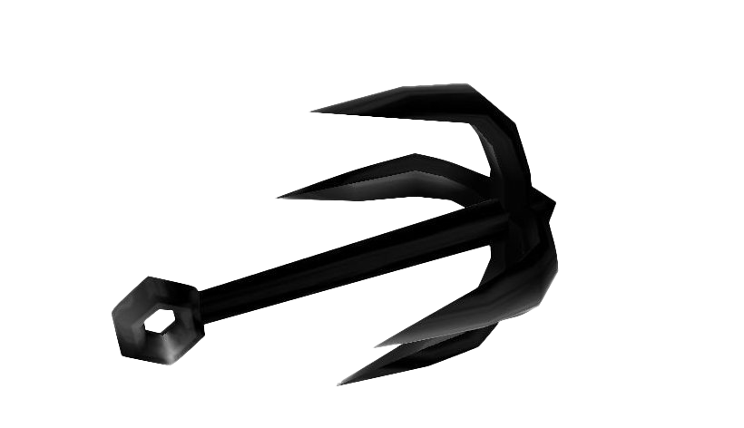 Grappling Hook Transparent Background (black, white)