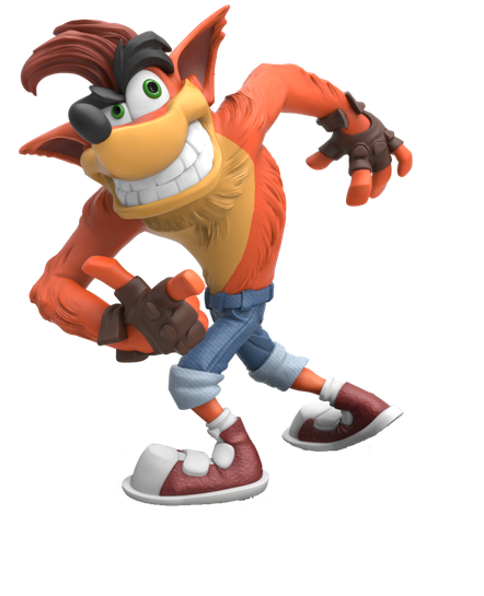 Crash Bandicoot Png Transparent Picture (black, white)