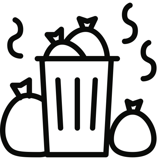 Trash Clipart Transparent Png (black)