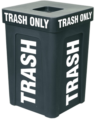 Trash Png Transparent Image (indigo, black)