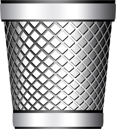 Trash Silver Bin Png Clipart (black, lavender, white)