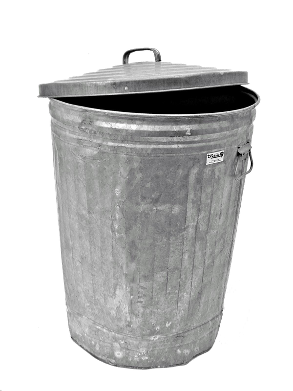 Trash Silver Bin Png File (black, gray, silver)